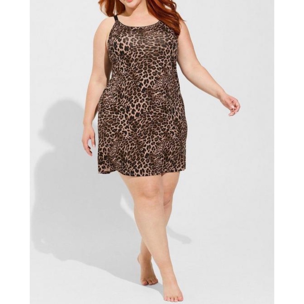 🆕 Soft Crossback Sleep Gown 3 3X 22 24 NWT Torrid New! Leopard Animal Print